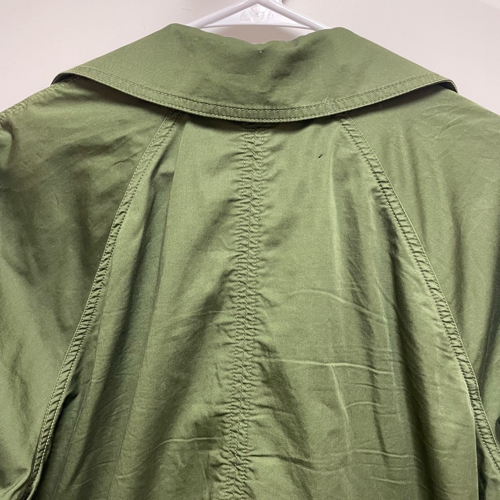 CAbi #5478 Expedition Jacket Sz Large Women’s Army Green Trench Excellent Condi - Picture 6 of 10